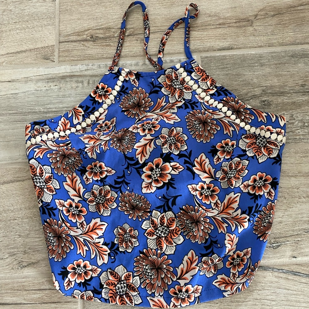 Dance & Marvel Floral Halter Top Size Small New without Tags - Picture 11 of 11